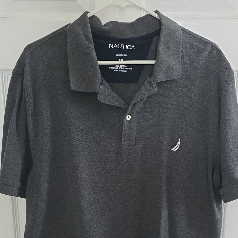 Nautica Men's Charcoal Polo Shirt